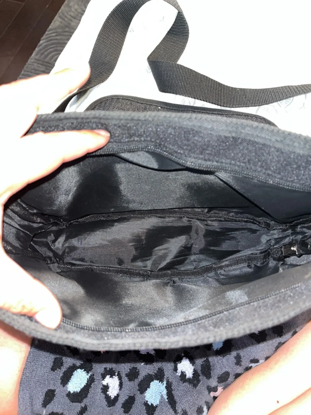 Nike Black Matte Crossbody Messenger Bag